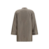Gucci Beige Silk Dress Shirt