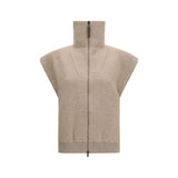 Brunello Cucinelli Beige Cashmere Cardigan
