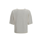 Brunello Cucinelli White Cashmere Sweatshirt