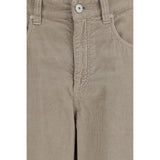 Brunello Cucinelli Beige Cotton Casual Pants