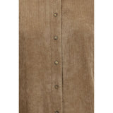 Brunello Cucinelli Beige Viscose Dress Shirt