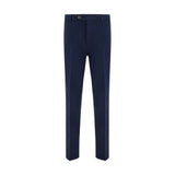 Brunello Cucinelli Blue Cotton Casual Pants