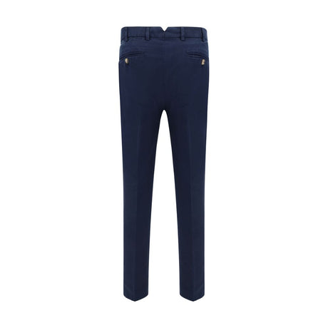 Brunello Cucinelli Blue Cotton Casual Pants