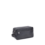 Brunello Cucinelli Black Calf Leather Bos Taurus Airpod Holder