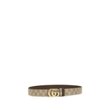 Gucci Beige Calf Leather Bos Taurus Regular Belt