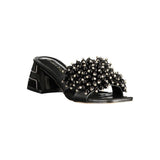 Laura Biagiotti Black Polyurethane Women's Sandal