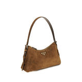 Prada Brown Calf Leather Bos Taurus Shoulder Bag