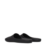 The Row Black Cotton Slippers