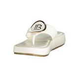 Laura Biagiotti White Polyurethane Women Sandal