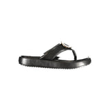Laura Biagiotti Black Polyurethane Women's Sandal