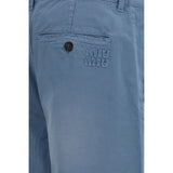 Miu Miu Blue Cotton Casual Pants