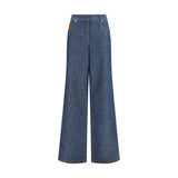 Fendi Blue Cotton Jeans Denim