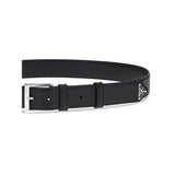 Prada Black Calf Leather Bos Taurus Regular Belt