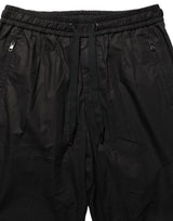 Dolce & Gabbana Black Cotton Mid Waist Jogger Sweatpants Pants