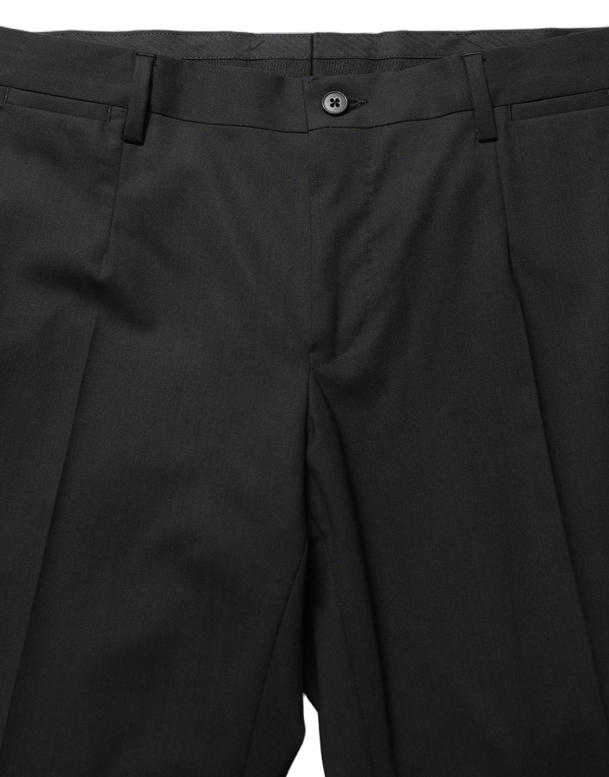 Dolce & Gabbana Black Wool Skinny Leg Dress Men Trouser Pants