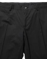 Dolce & Gabbana Black Wool Skinny Leg Dress Men Trouser Pants