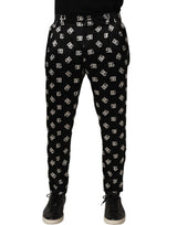 Dolce & Gabbana Black Silk Skinny Leg Dress Men Trouser Pants
