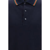 Gucci Blue Cotton Polo Shirt