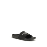 Fred Perry Black Rubber Sandals