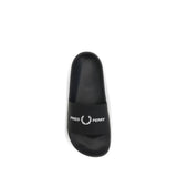 Fred Perry Black Rubber Sandals