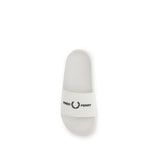 Fred Perry White Rubber Sandals