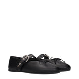 Miu Miu Black Leather Ballet Flats