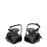 Miu Miu Black Leather High Heel Pumps