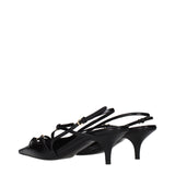 Miu Miu Black Leather High Heel Pumps
