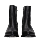 Celine Black Leather Ankle Boots