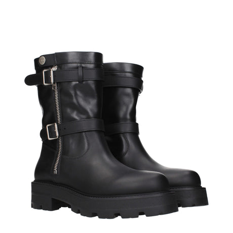 Christian Dior Black Leather Ankle Boots
