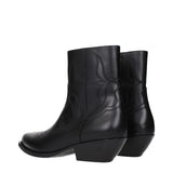 Celine Black Leather Ankle Boots