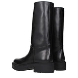 The Row Black Leather Boots