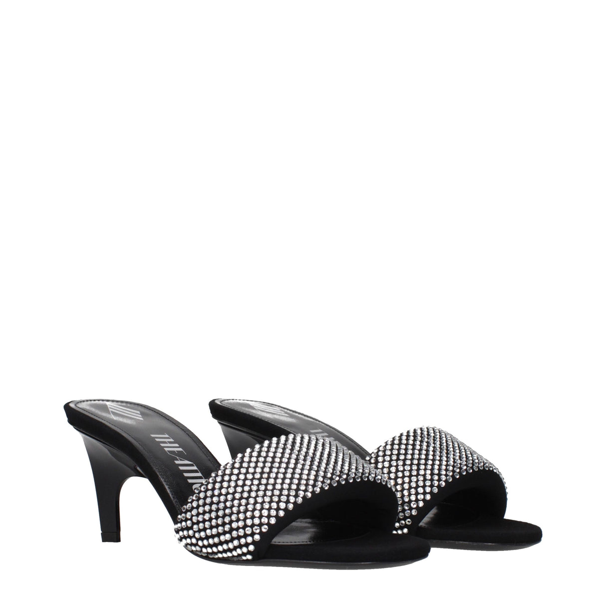 Prada Black Fabric Stiletto Heel Sandals