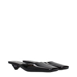 Prada Black Leather Flat Sandals