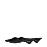 Prada Black Leather Flat Sandals