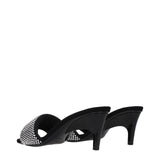 Prada Black Fabric Stiletto Heel Sandals