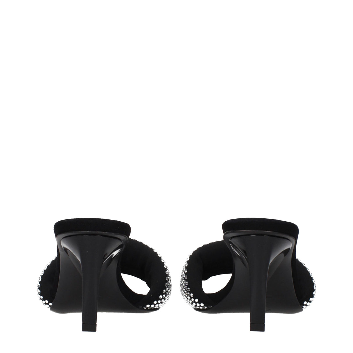 Prada Black Fabric Stiletto Heel Sandals