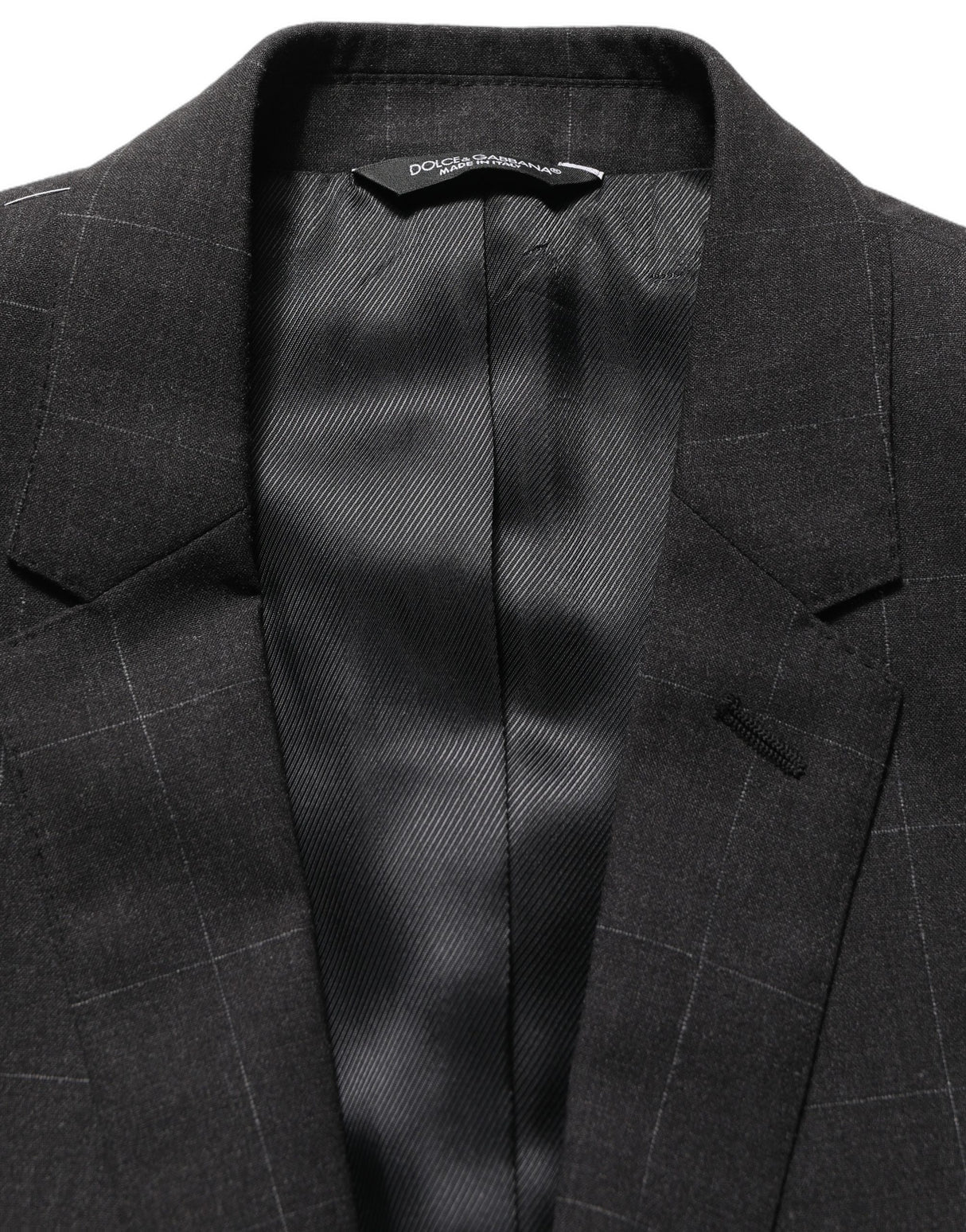 Dolce & Gabbana Black Wool Slim Fit Formal 2 Piece Men Suit
