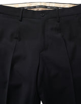 Dolce & Gabbana Black Wool Slim Fit Formal 3 Piece Men Suit