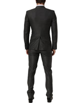 Dolce & Gabbana Gray MARTINI Slim Fit Formal 3 Piece Suit