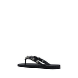 Balenciaga Black Polyester Flat Sandals
