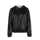 Saint Laurent Black Leather Tank Tops
