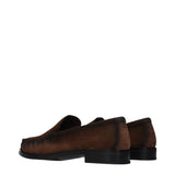 Prada Brown Leather Slip-On Loafers