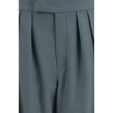 Chloé Bicolor Wool Oves Aries Dress Pants