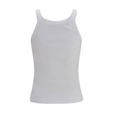 Fendi White Cotton Tank Tops