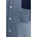 Laneus Blue Cotton Sweatshirt