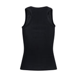 The Row Black Cotton Tank Tops