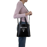 Prada Black Calfskin Tote Bag