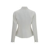 The Row White Linen Jacket