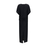 The Row Black Viscose Casual Dress